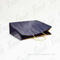 Customise Clothing Shopping Package Black Paper Bag